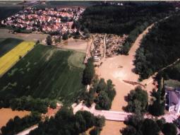 Hochwasser 1999, zerstörtes Ackermannwehr