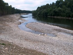 frisch aufgeweiteter Flussabschnitt bei Bellenberg