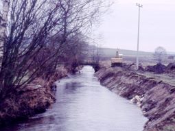 Ertüchtigung der Uferbefestigung bei Fleinhausen 1979