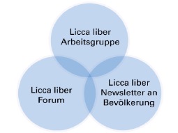 Die drei verschiedenen Instrumente bei Licca liber