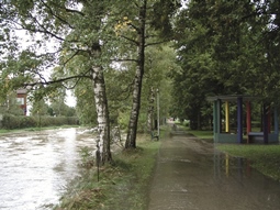 Hochwasser in Thannhausen an der großen Mindel