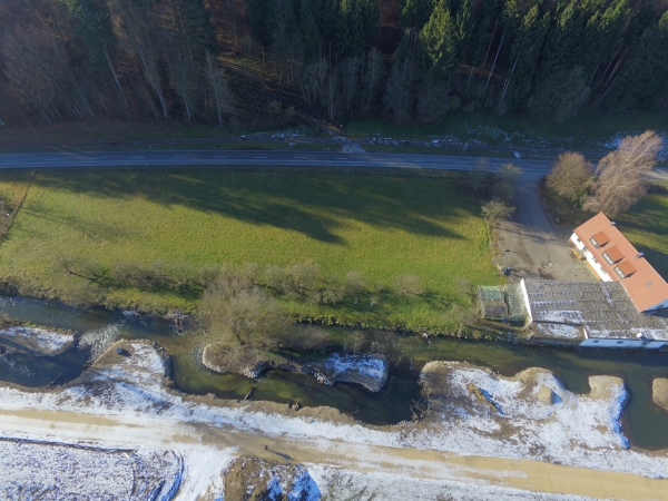 Ausschnitt der Renaturierung an der Kleinen Mindel