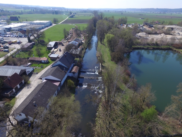 Absturz an der Sägmühle in Burtenbach