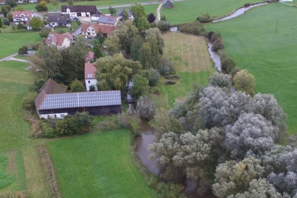 Obere Mühle vor der Umsetzung des Hochwasserschutzes