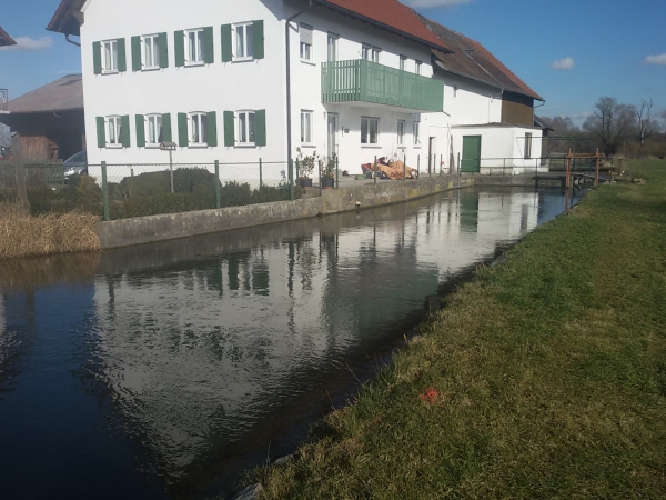 Untere Mühle vor der Umsetzung des Hochwasserschutzes