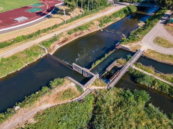 Teilungswehr vor dem Umbau Teilungswehr vor dem Umbau