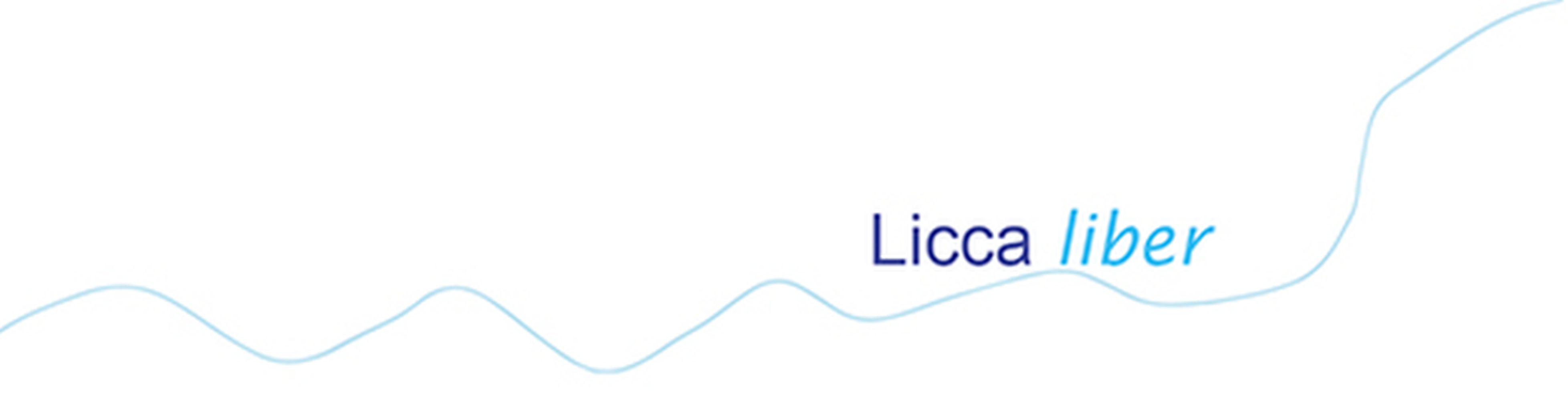 Das Bild zeigt das Logo Licca Liber mit Linie des Flussverlaufs