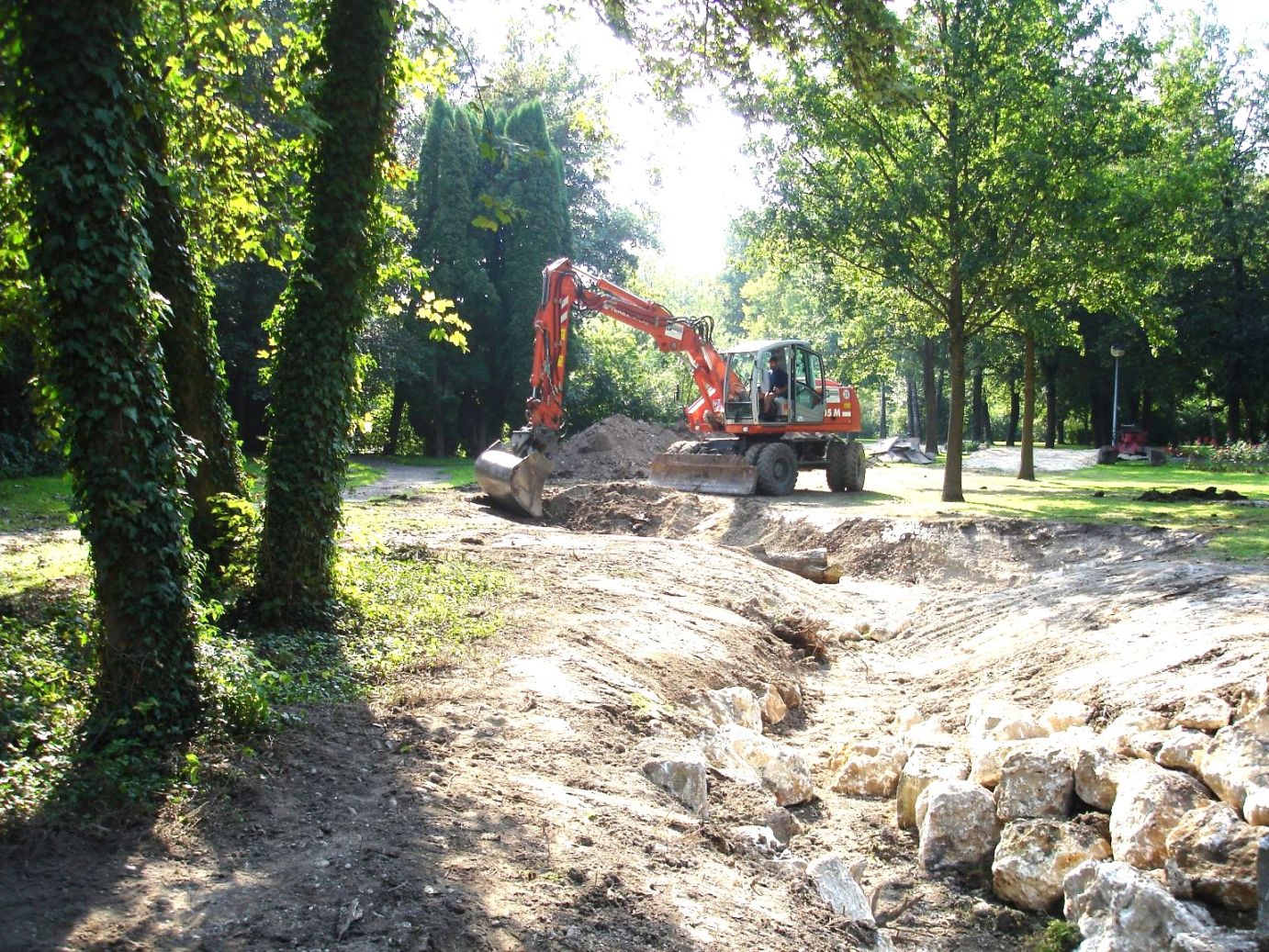 Bauzeit im Schnellepark Bauzeit im Schnellepark